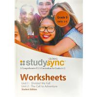 StudySync Workbook Grade 9 Units 1 + 2
