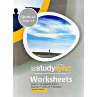 StudySync Workbook Grade 12 Units 5 + 6